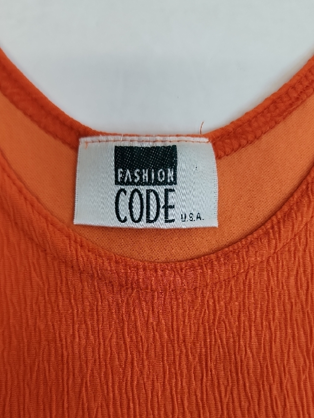 Fashion Code Orange Sleeveless Maxi Dress Tank Style Size Small - Picture 7 of 9